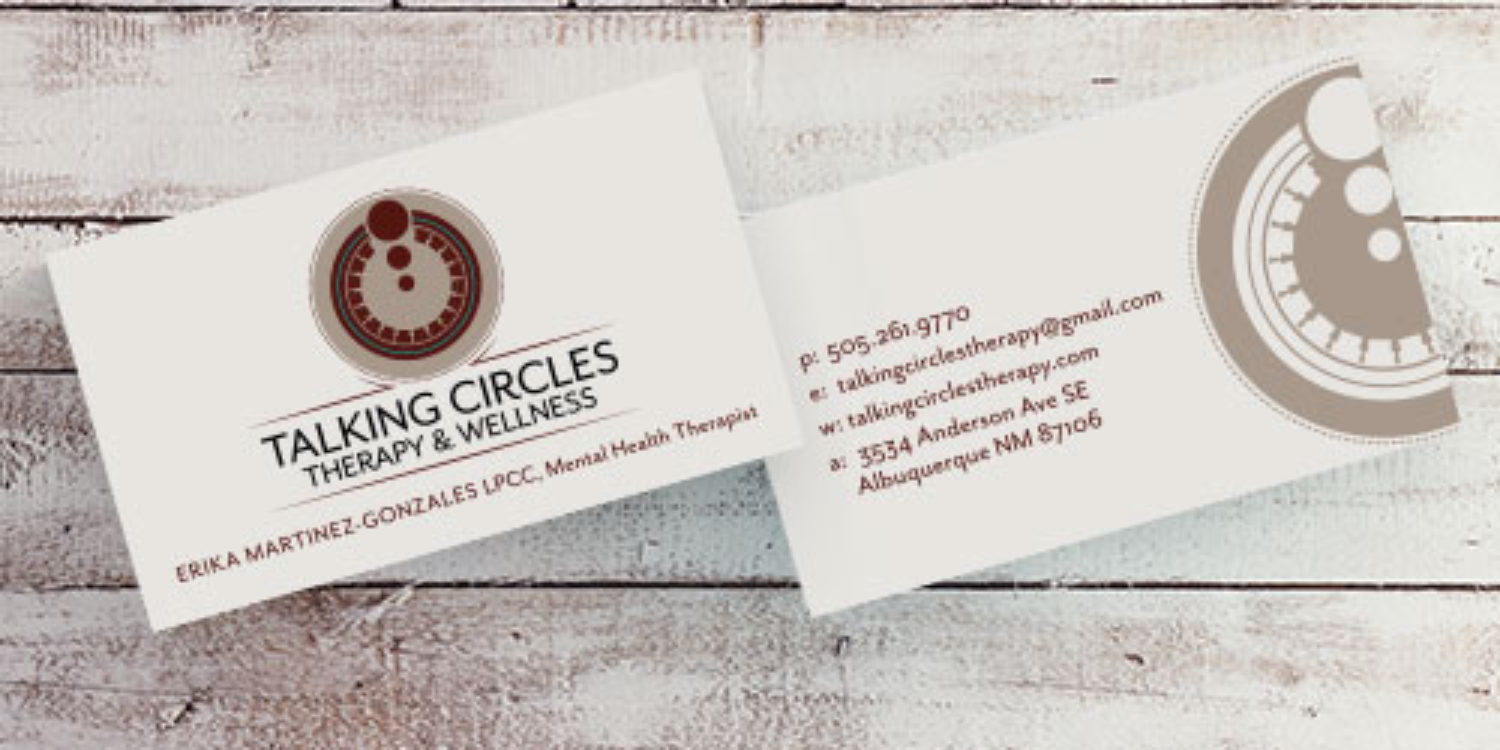talking circles, logo design, brand design, Design5sixty4, graphic design, colorado springs, albuquerque, santa fe, pueblo, colorado, new mexico